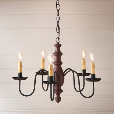 Country Farmhouse 5 Arm Chandelier