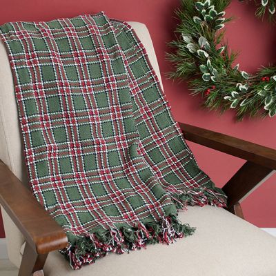 Country Hearth Plaid Throw Blanket