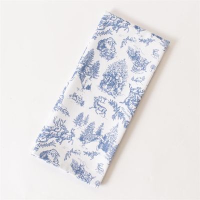Countryside Christmas Pine Toile Tea Towels Set of 2