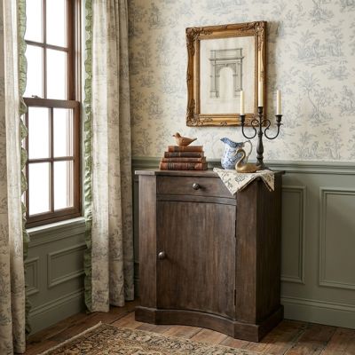 Curved Hearth Accent Cabinet