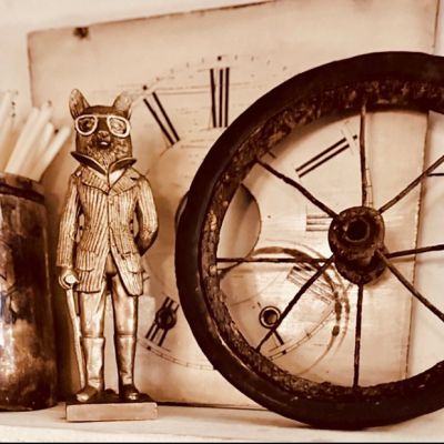 Dapper Fox with Cane Figurine