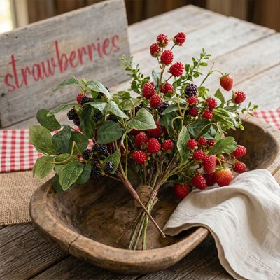 Decorative Faux Summer Berry Pick