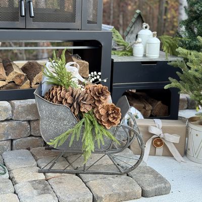 Decorative Metal Christmas Sleigh