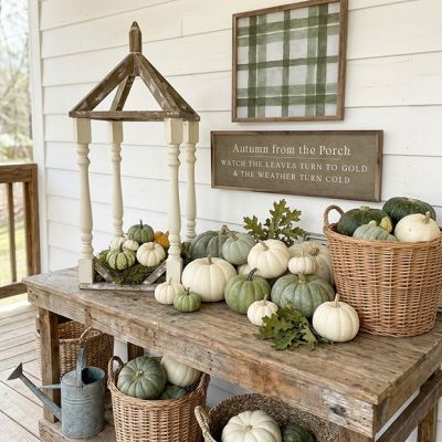 Distressed Wood Lantern Frame