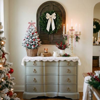 Elegant Curved 4 Drawer Chest