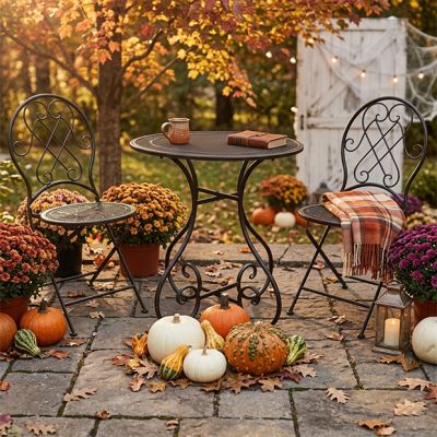 Elegant Gardens 3 Piece Outdoor Bistro Set