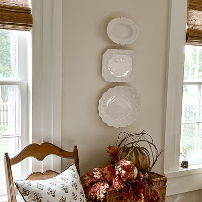 Elegant Stoneware Platter Set of 3