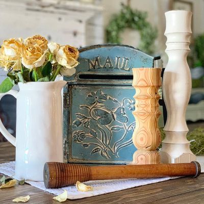 Embossed Tin Post Box