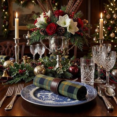 Evergreen Meadow Plaid Napkin Set