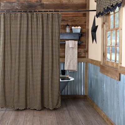 Country Check Shower Curtain