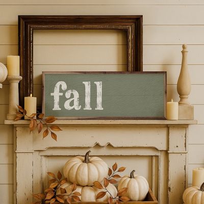 Fall Distressed Framed Wall Sign