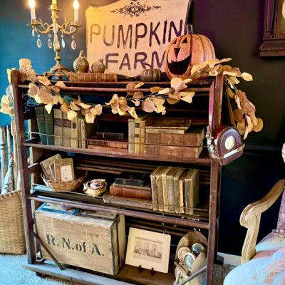 Fall Harvest Faux Eucalyptus Garland