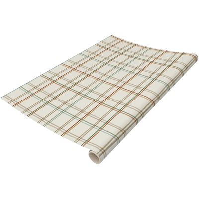Fall Plaid Paper Table Runner