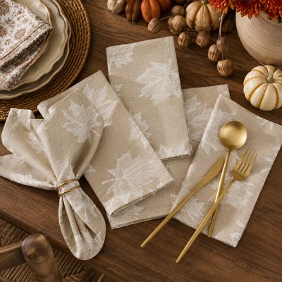 Fallen Maple Leaves Napkins Set of 8