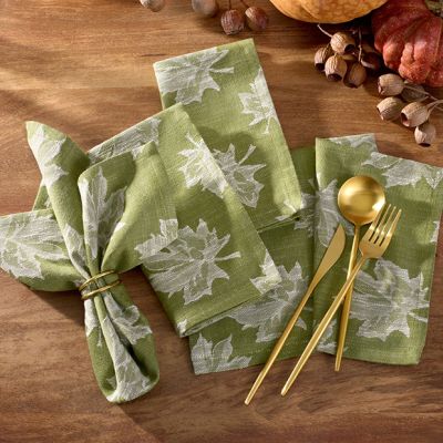 Fallen Maple Leaves Napkins Set of 8
