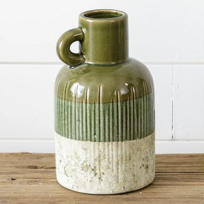 Farmhouse Accents Distressed Jug Vase