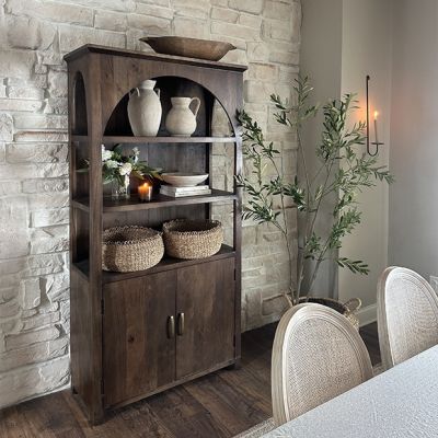Farmhouse Classics Arched Bookcase Cabinet
