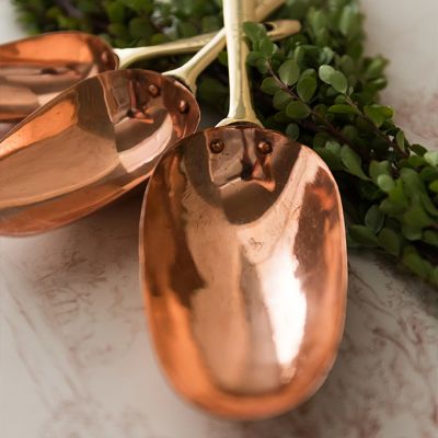 Farmhouse Classics Copper Measuring Scoops Set of 3