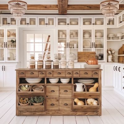 Farmhouse Merchant Counter Console