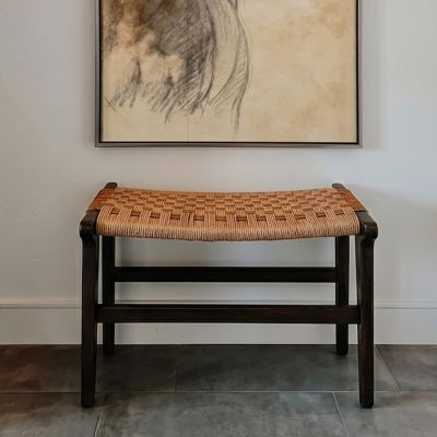 Farmstead Haven Woven Bench Stool