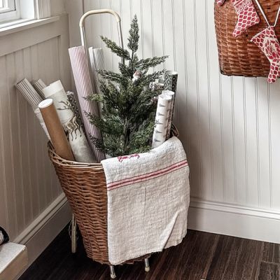 Faux Cedar Tree In Plastic Pot