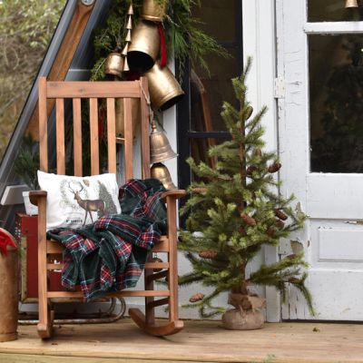 Faux Outback Pine Tree With Burlap Base