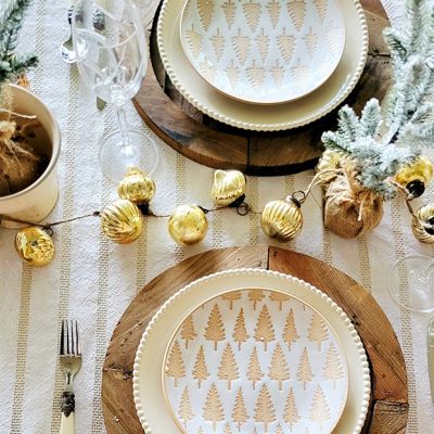 Festive Gold Mercury Glass Garland