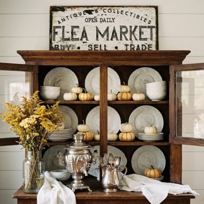 Flea Market Canvas Wall Art