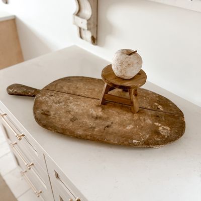 Found Wood Cutting Board With Handle 38 Inch