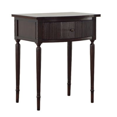 French Provincial Wood End Table Brown