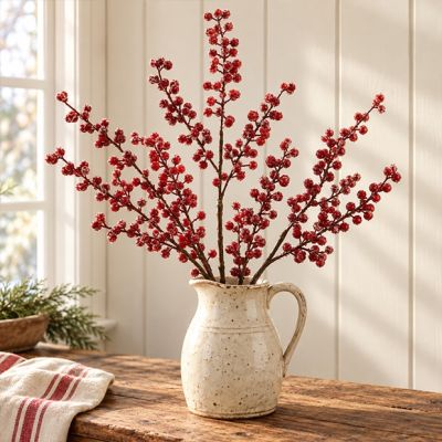 Frosted Red Berry Spray