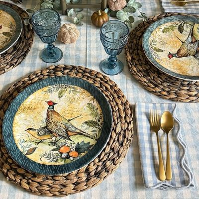 Gathered Harvest Pheasant Dinner Plate