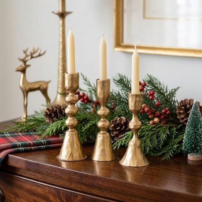 Gathered Manor Taper Holders Set of 3