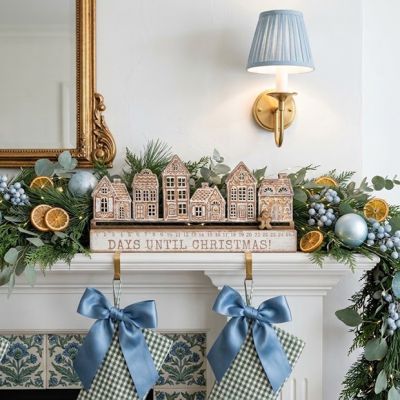 Gingerbread Village Countdown Shelf Sitter