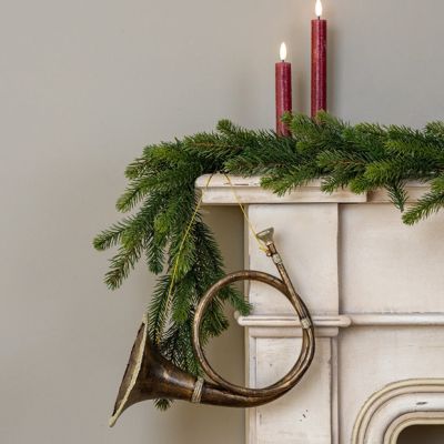 Glittered French Horn Christmas Ornament