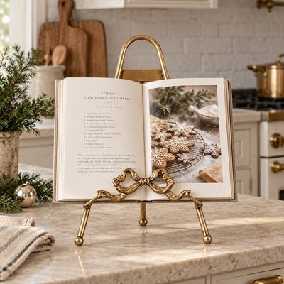 Gold Bow Metal Tabletop Easel
