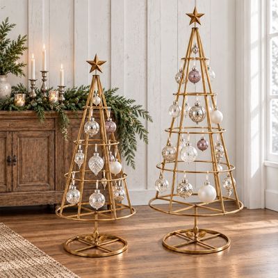 Gold Tree Display Frame Set of 2