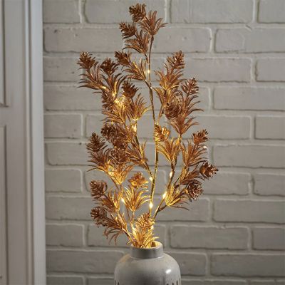 Gorgeous Golden Pine Lighted Twig