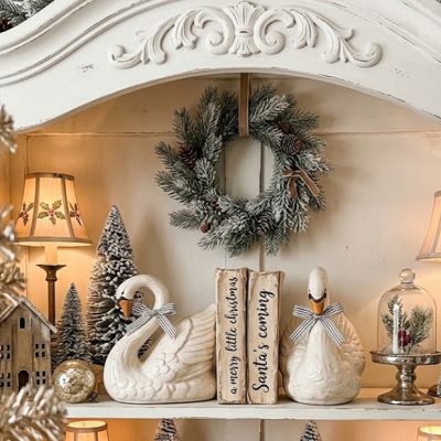 Graceful Swan Bookend Set of 2
