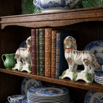 Grand Manor Staffordshire Dog Bookends