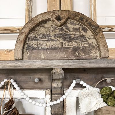 FOUND Half Moon Shaped Wood Serving Board