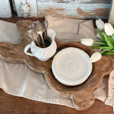 Handcrafted Bunny Dough Bowl Large
