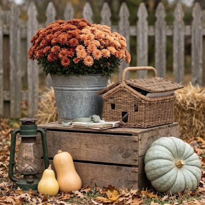 Handled Wicker Homestead Hideaway Basket