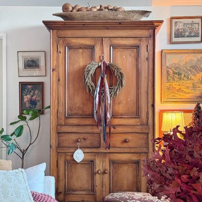 Hanging Wheat Wreath