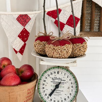 Harvest Fair Handmade Caramel Apple Accent