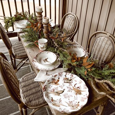 Harvest Hunt Round Pheasant Serving Platter