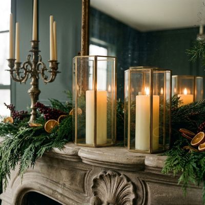 Heirloom Brass and Glass Display Vessel