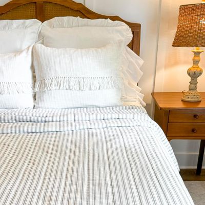 Heirloom Cottage Ticking Stripe Quilt