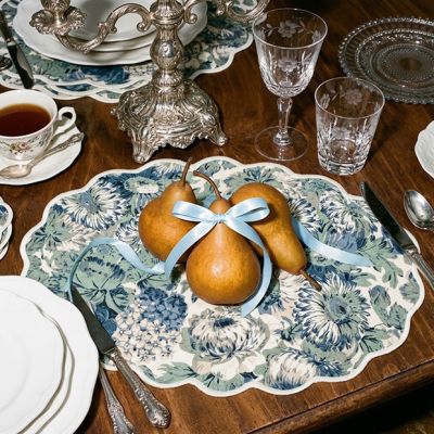 Heirloom Harvest Scalloped Placemats Set of 4
