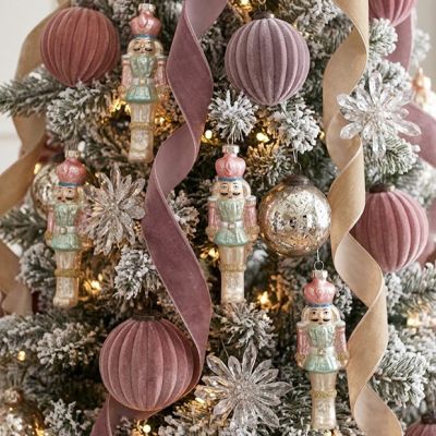 Heirloom Holiday Pastel Nutcracker Ornament Set of 4